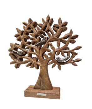 Lebensbaum auf Sockel, Holz